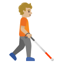 🧑🏼‍🦯‍➡️