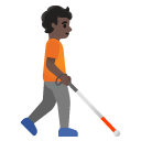 🧑🏿‍🦯‍➡️