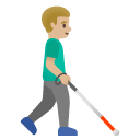 👨🏼‍🦯‍➡️