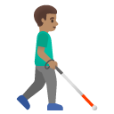 👨🏽‍🦯‍➡️