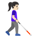 👩🏻‍🦯‍➡️