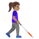 👩🏽‍🦯‍➡️