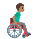 👨🏽‍🦽‍➡️