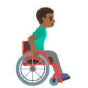 👨🏾‍🦽‍➡️