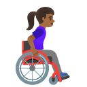 👩🏾‍🦽‍➡️