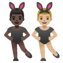 👨🏿‍🐰‍👨🏼