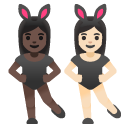 👩🏿‍🐰‍👩🏻