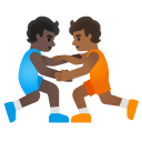 🧑🏿‍🫯‍🧑🏾