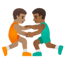 👨🏽‍🫯‍👨🏾