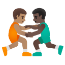 👨🏽‍🫯‍👨🏿