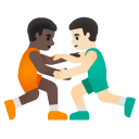 👨🏿‍🫯‍👨🏻