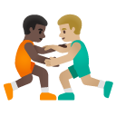 👨🏿‍🫯‍👨🏼