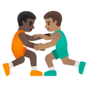 👨🏿‍🫯‍👨🏽