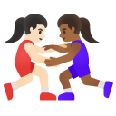 👩🏻‍🫯‍👩🏾