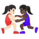 👩🏻‍🫯‍👩🏿