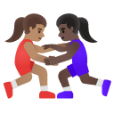 👩🏽‍🫯‍👩🏿