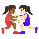 👩🏾‍🫯‍👩🏻