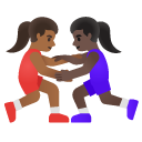 👩🏾‍🫯‍👩🏿