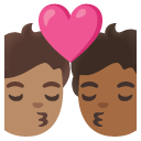 🧑🏽‍❤️‍💋‍🧑🏾