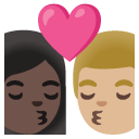 👩🏿‍❤️‍💋‍👨🏼