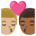 👨🏼‍❤️‍💋‍👨🏾