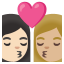 👩🏻‍❤️‍💋‍👩🏼