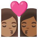 👩🏽‍❤️‍💋‍👩🏾