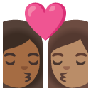 👩🏾‍❤️‍💋‍👩🏽