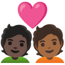 🧑🏿‍❤️‍🧑🏾