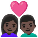 👩🏿‍❤️‍👨🏿