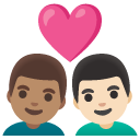 👨🏽‍❤️‍👨🏻