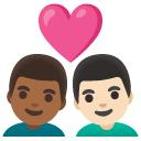 👨🏾‍❤️‍👨🏻