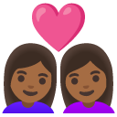 👩🏾‍❤️‍👩🏾