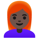 👩🏿‍🦰