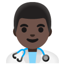 👨🏿‍⚕️